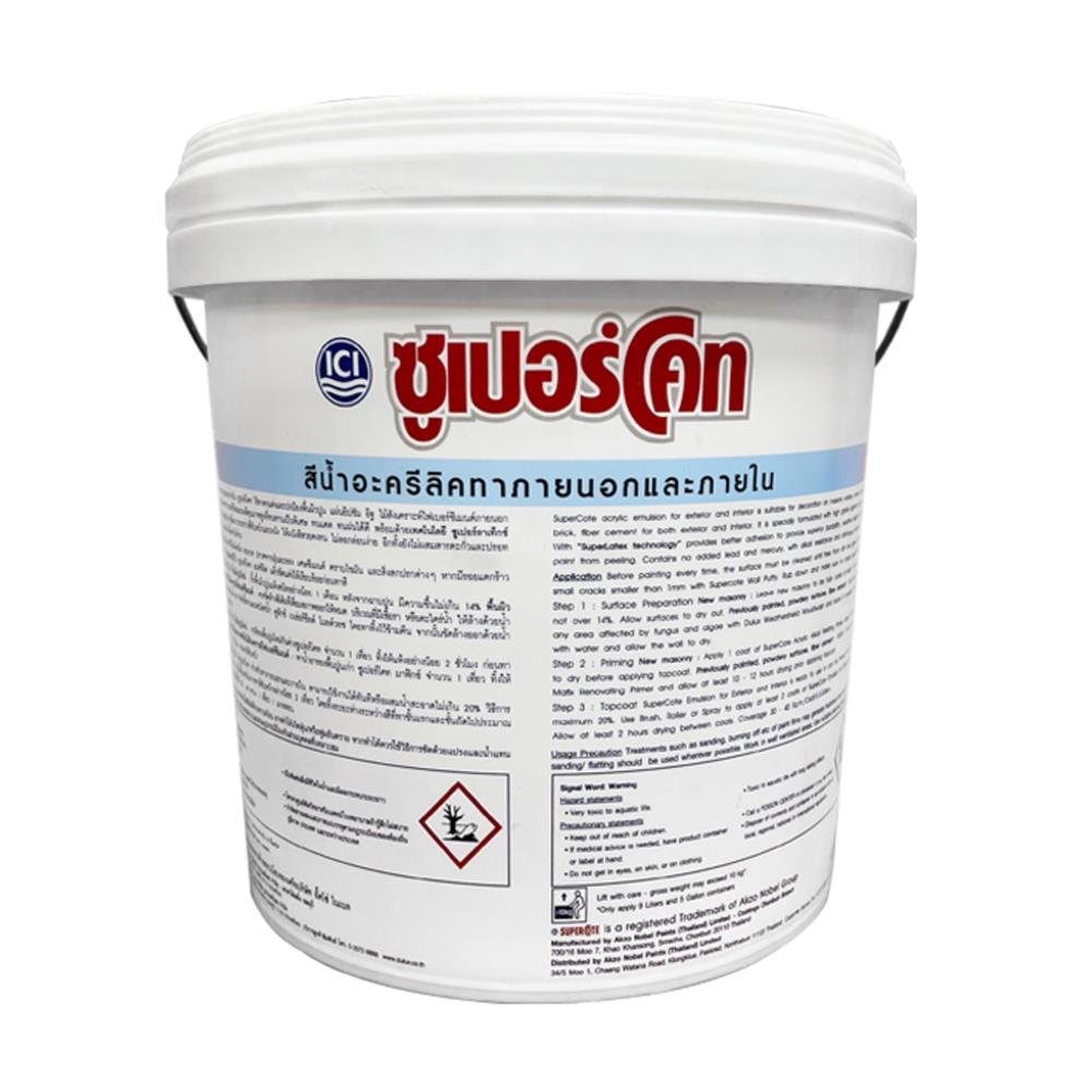 สีน้ำทาภายใน ชนิดด้าน DULUX SUPERCOTE BASE C สีขาว 9 ลิตร