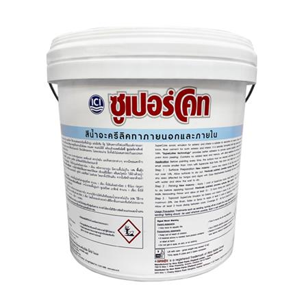 สีน้ำทาภายใน ชนิดด้าน DULUX SUPERCOTE BASE C สีขาว 9 ลิตร_1