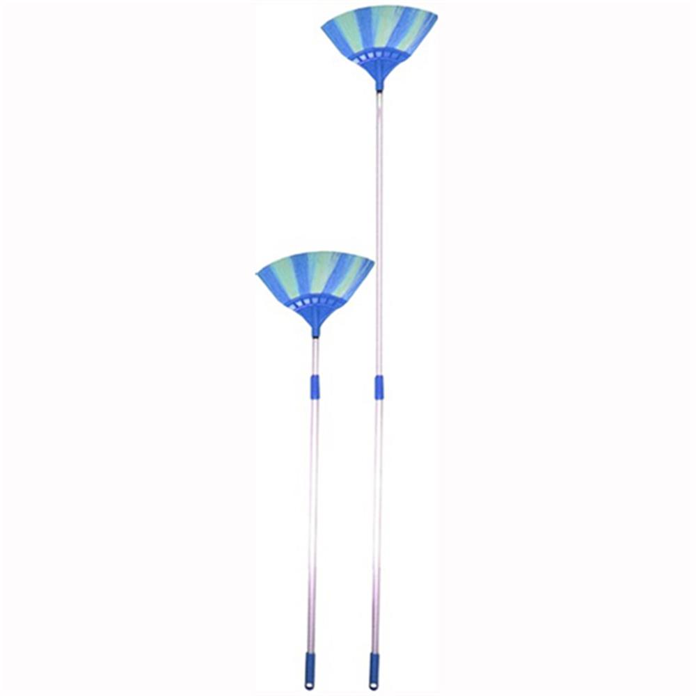 ไม้กวาดพลาสติกหยากไย่ด้ามปรับ CSP BR3009 สีฟ้า