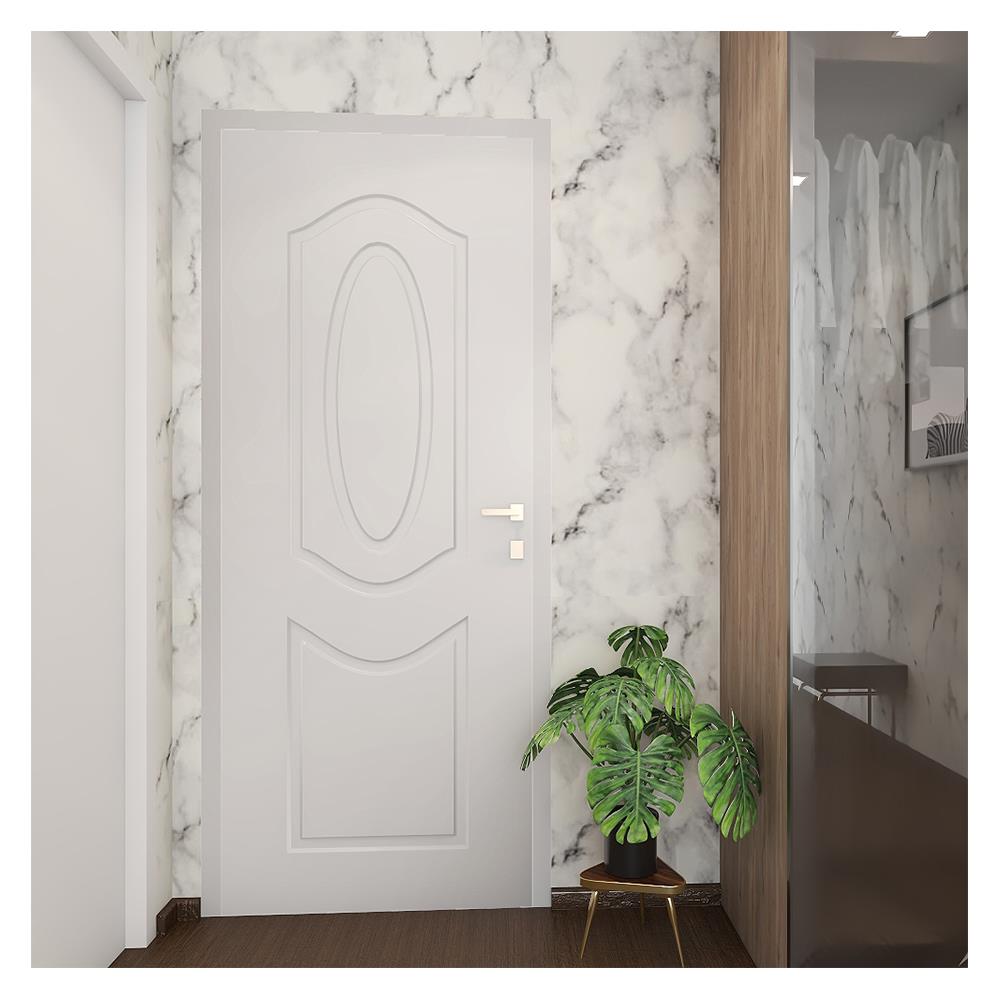 ประตูภายใน UPVC AZLE-2 80X200 ซม. สีขาว เจาะลูกบิด