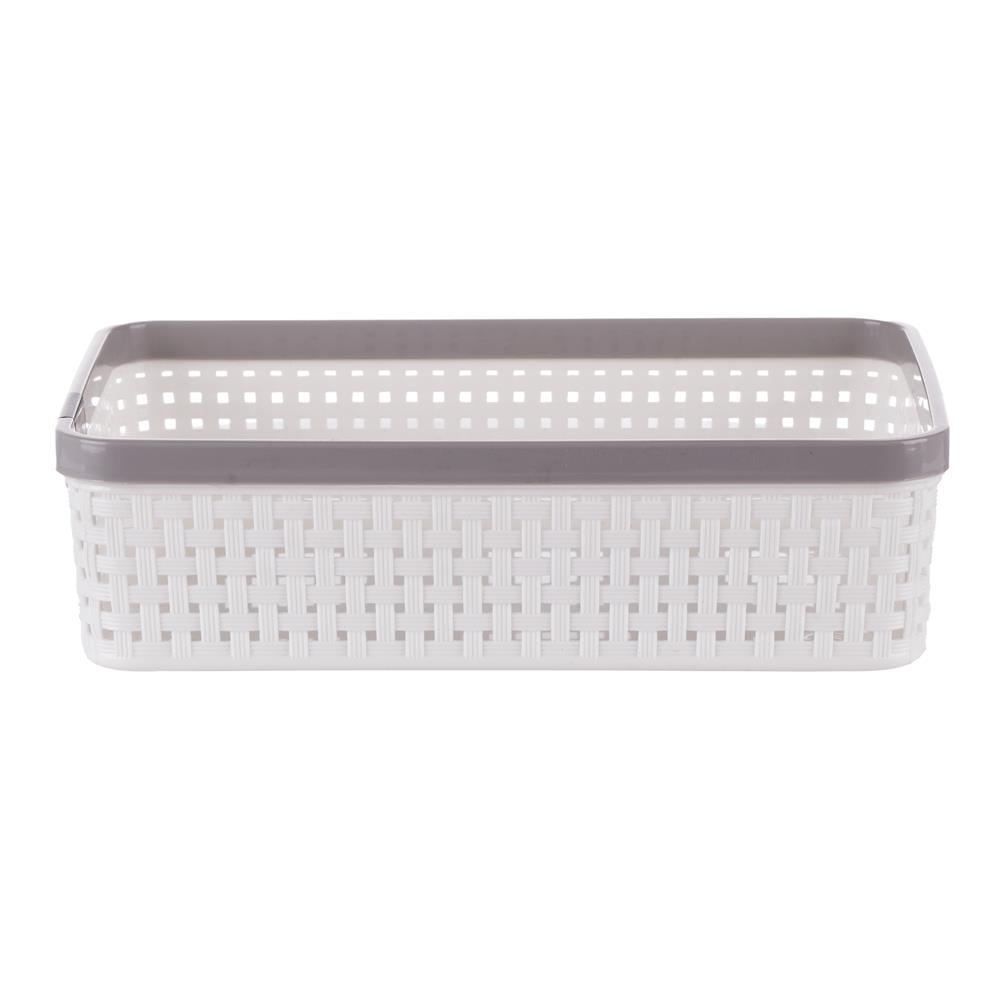 ตะกร้าผ้าเหลี่ยม IN SPACE HH-1087(XS)ขาว