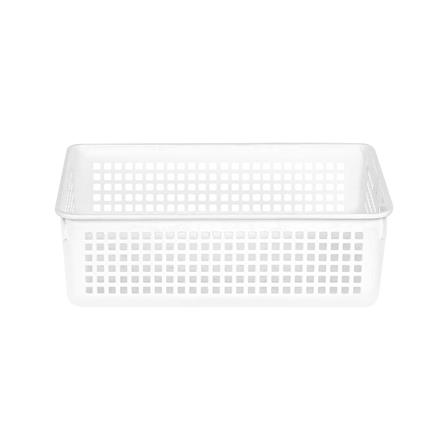 ตะแกรงใส่ของเหลี่ยม กลาง INSPACE KECH 5181 สีขาว_2