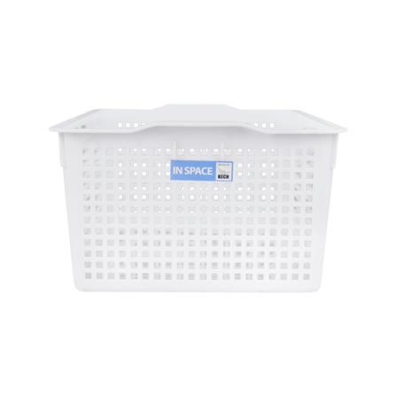 ตะแกรงใส่ของเหลี่ยมสูง ใหญ่ INSPACE KECH 5183 สีขาว_3