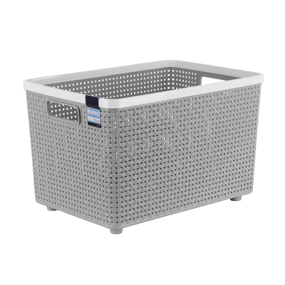 ตะกร้าผ้าเหลี่ยม DKW IN SPACE HH-1097(XL) เทา