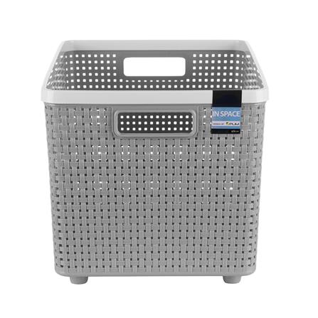 ตะกร้าผ้าเหลี่ยม DKW IN SPACE HH-1097(XL) เทา_1