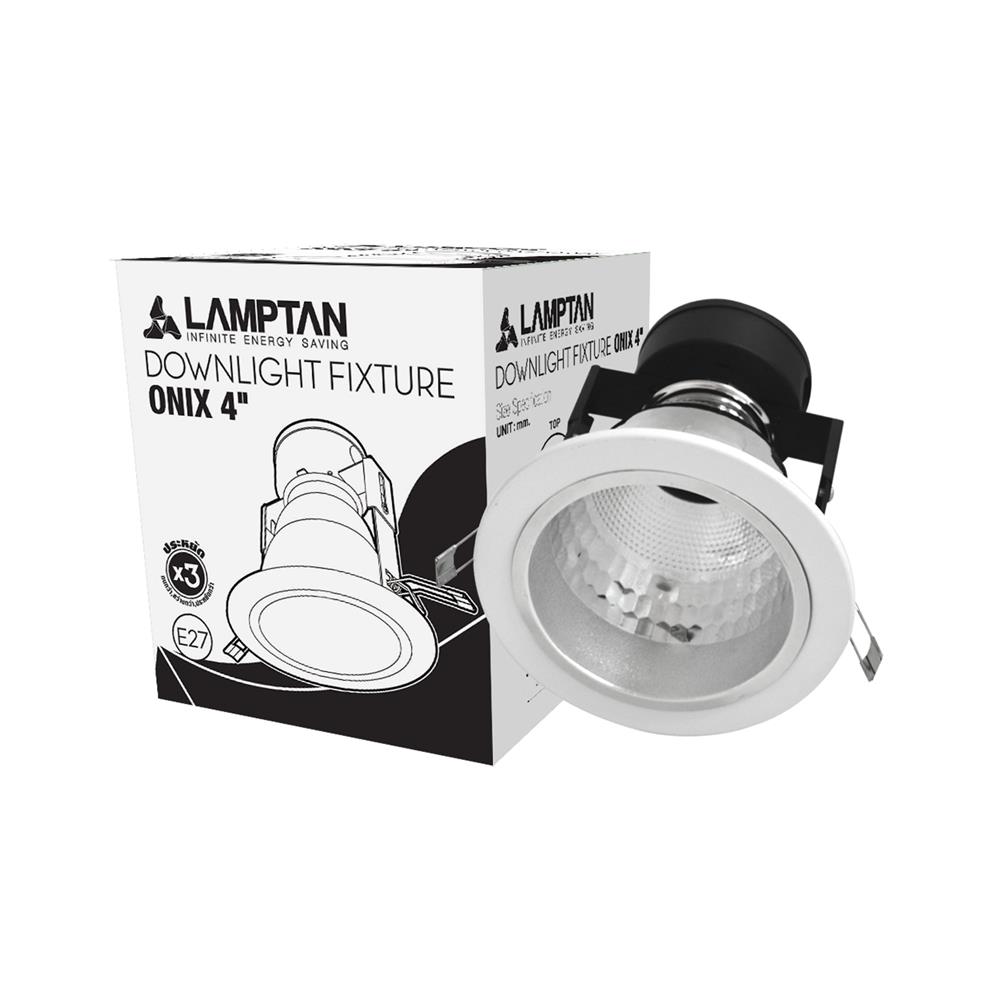 ดาวน์ไลท์ LAMPTAN ONIX  4 นิ้ว ทรงกลม