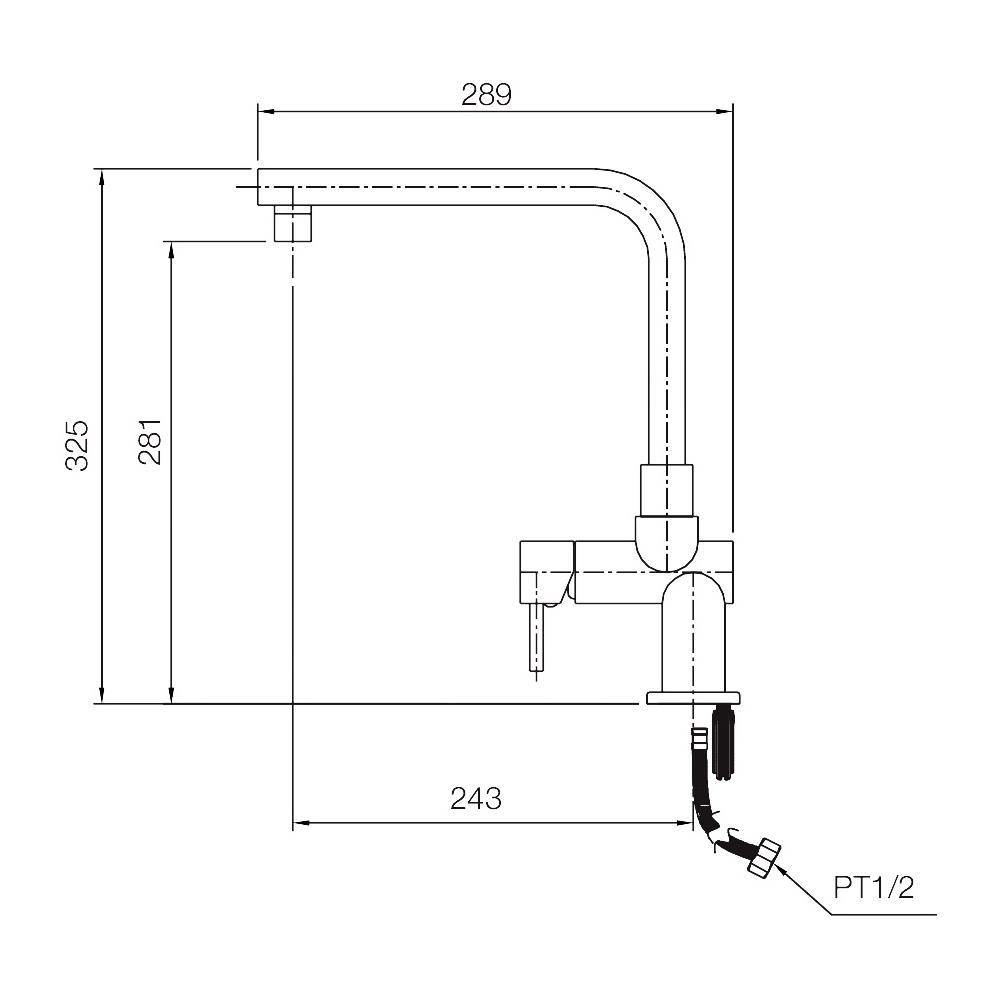 ก๊อกอ่างล้างหน้า ผสม WS-0135/XL