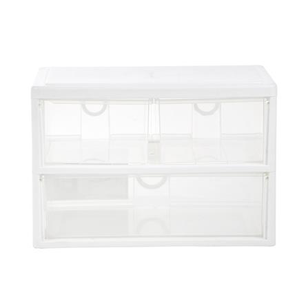 ชั้นลิ้นชักเล็ก 2 ชั้น KEYWAY CK553 39x24.4x26.5 ซม. สีขาว_3