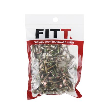 สกรูปลายสว่านหัวเวเฟอร์ BY TORA 8x1 นิ้ว 100 ชิ้น_1