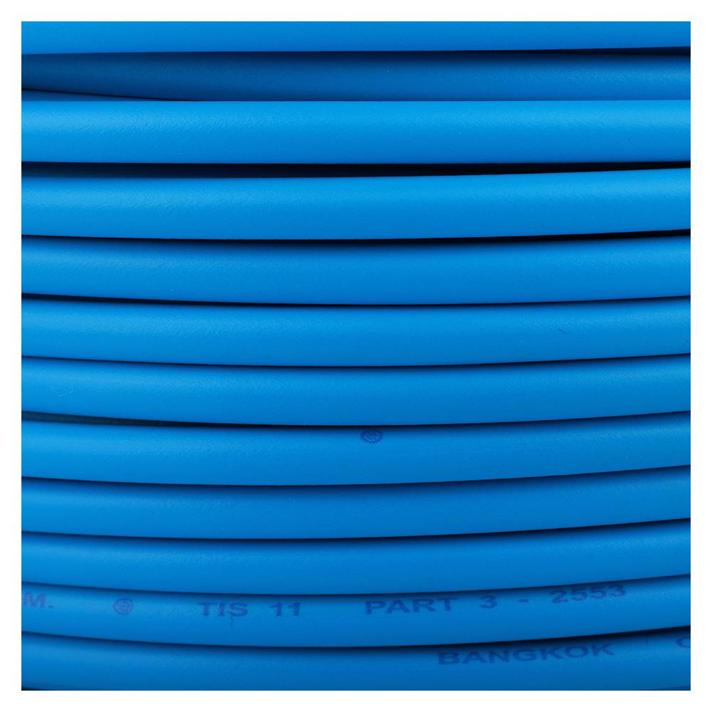 สายไฟ THW IEC01 BCC 1x4 ตร.มม. 100 ม. สีฟ้า