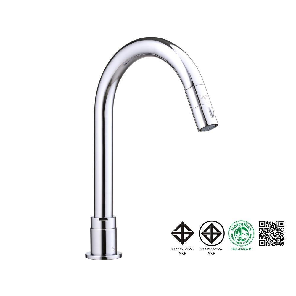 ก๊อกซิงค์เดี่ยวเคาน์เตอร์ COTTO CT1063 สีโครม