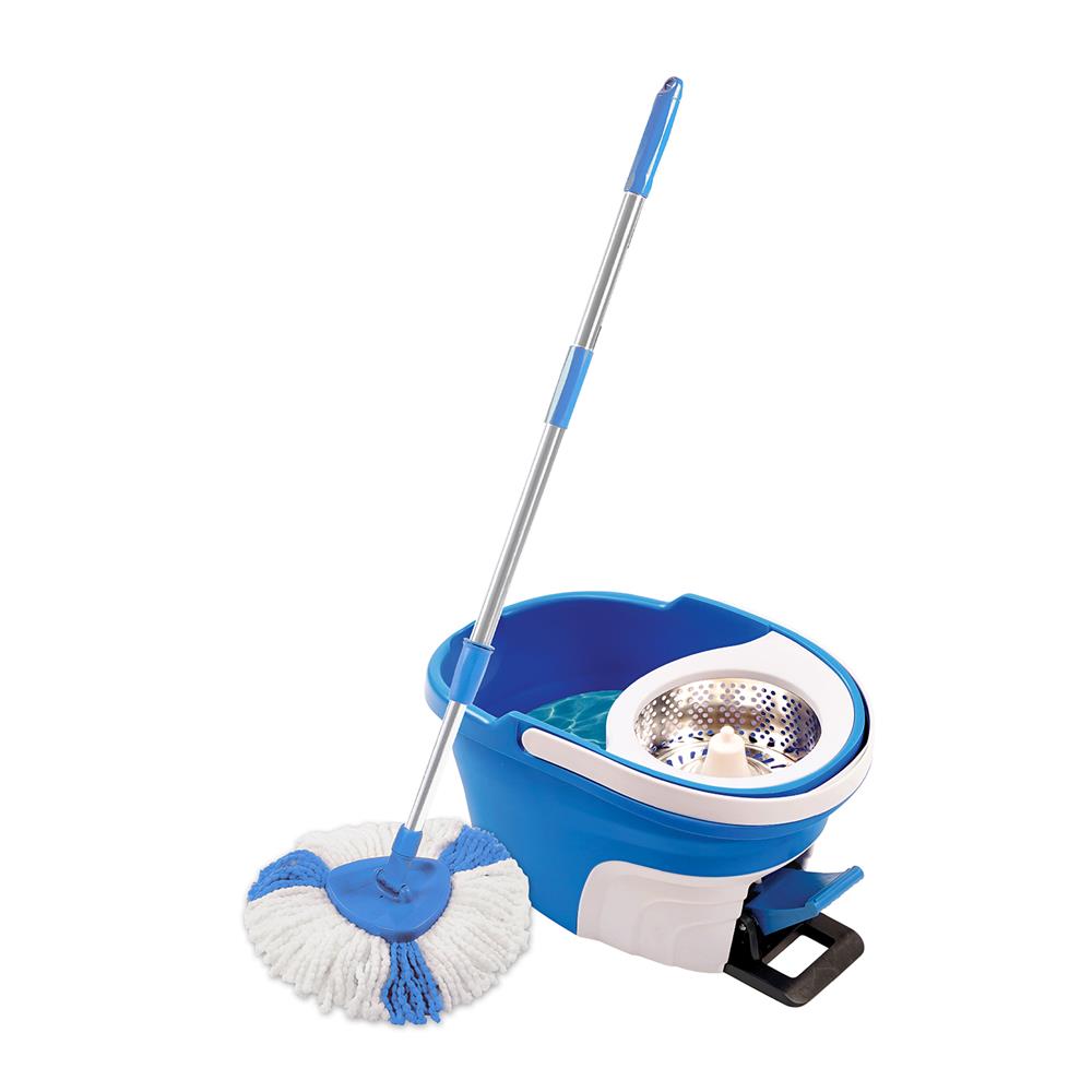 ชุดอุปกรณ์ถังปั่นพร้อมไม้ม็อบ SWASH TURBO สีฟ้า