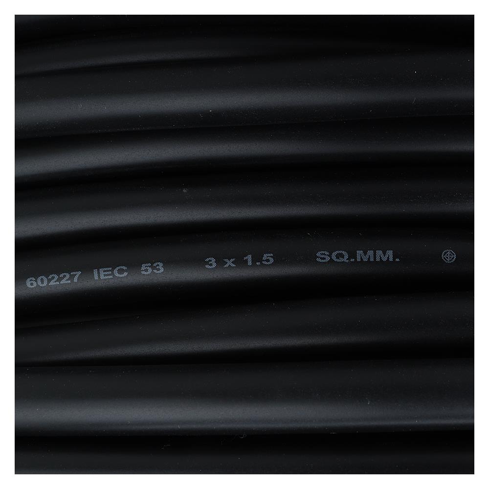 สายไฟ VCT IEC53 BCC 3x1.5ตร.มม. 100 ม. สีดำ