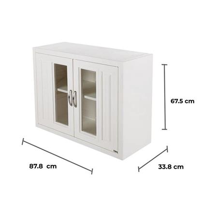 ตู้แขวนบานคู่ PP CABIN 87.8x67.5 ซม. สีครีม_7