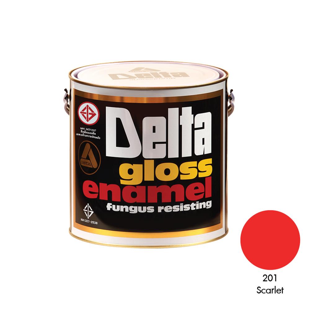 สีน้ำมัน DELTA 201 สีส้ม เงา 1 แกลลอน
