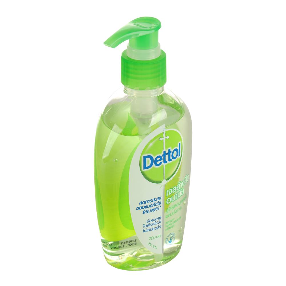 เจลล้างมืออนามัย DETTOL ผสมอโลเวล่า 200 มล.