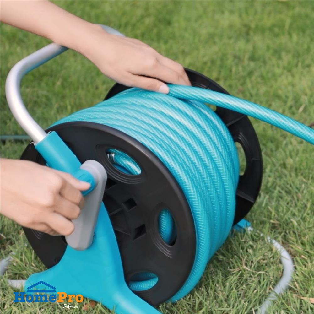 สายยางโรล SPRING N03-KNITTING 1/2 นิ้วX20 ม. สีฟ้า