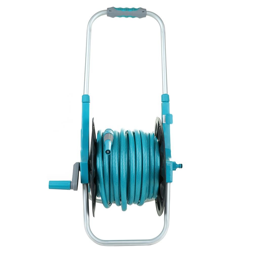 สายยางโรล SPRING N04-KNITTING 1/2 นิ้วx30 ม. สีฟ้า