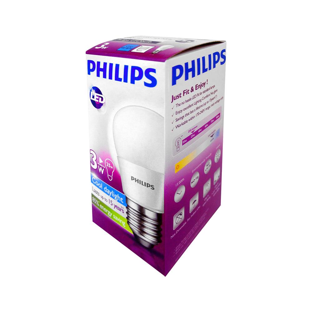 หลอด LED PHILIPS BULB 3 วัตต์ DAYLIGHT E27