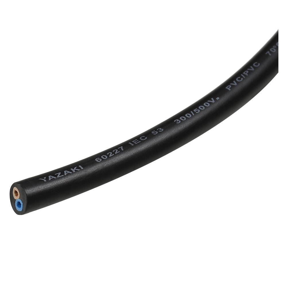 สายไฟ VCT IEC53 YAZAKI 2x2.5 ตร.มม. 100 ม. สีดำ