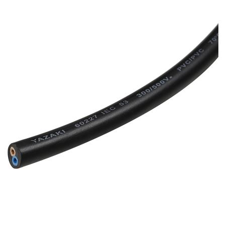 สายไฟ VCT IEC53 YAZAKI 2x2.5 ตร.มม. 100 ม. สีดำ_1