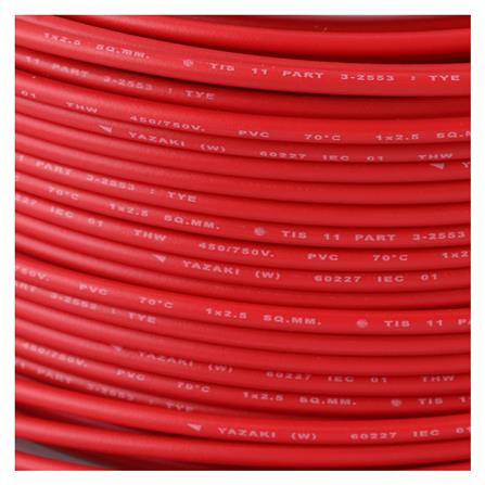 สายไฟ THW IEC01 YAZAKI 1x2.5ตร.มม. 100 ม. สีแดง_3