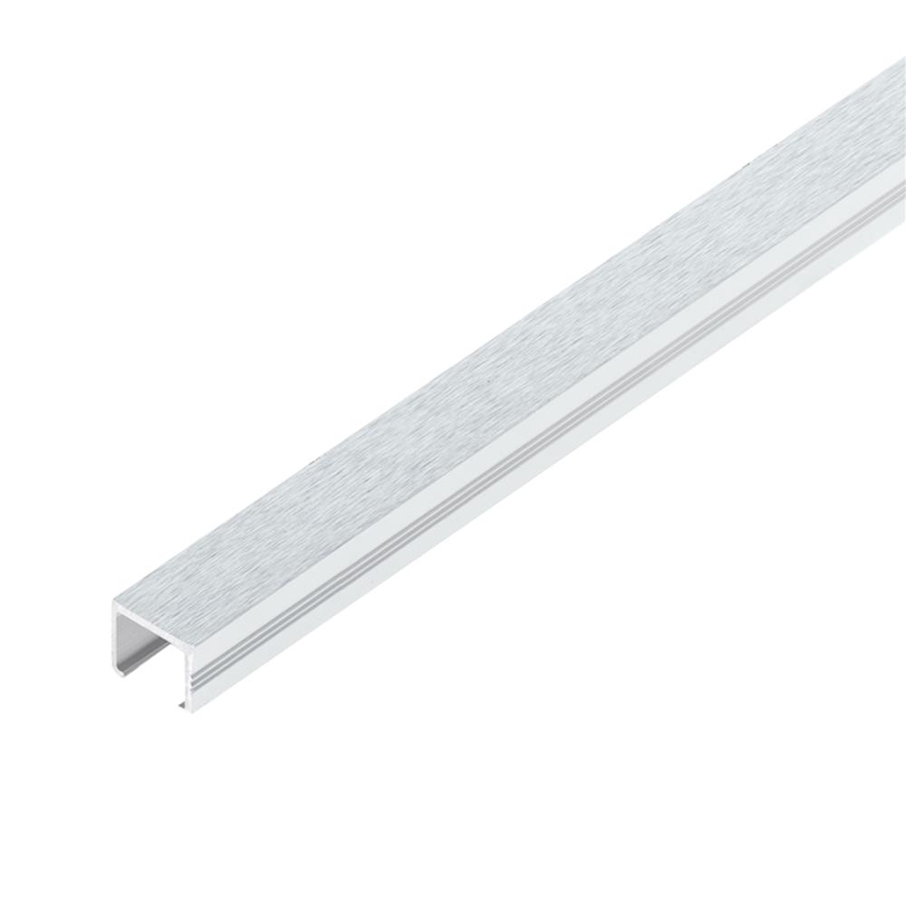 กรุยเชิงอะลูมิเนียม DP BAS102021 12 มม. 2 ม. สีเงินปัดลาย