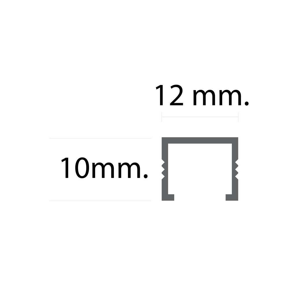 กรุยเชิงอะลูมิเนียม DP BAS102021 12 มม. 2 ม. สีเงินปัดลาย