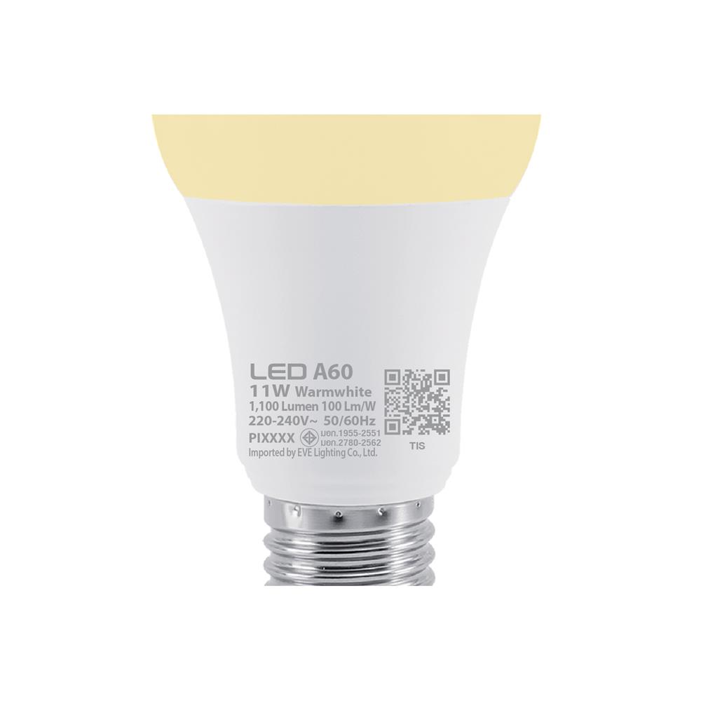 หลอด LED EVE A60 11 วัตต์ WARMWHITE
