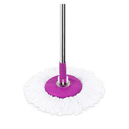 ชุดอุปกรณ์ถังปั่นพร้อมไม้ม็อบ BE WISH STAINLESS PLUS สีม่วง_1