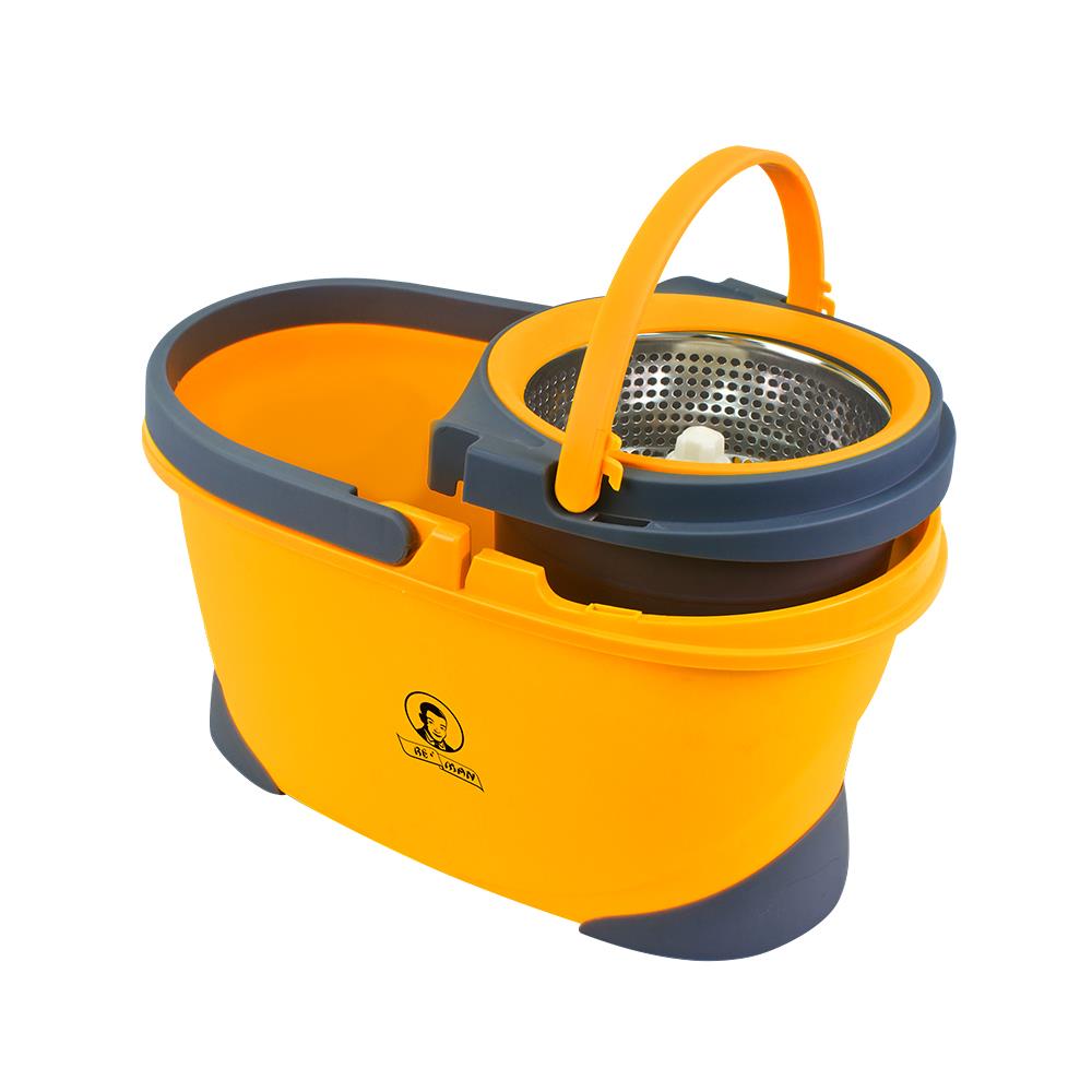 ชุดอุปกรณ์ถังปั่นพร้อมไม้ม็อบ BE MAN VALUE SPIN สีเหลือง