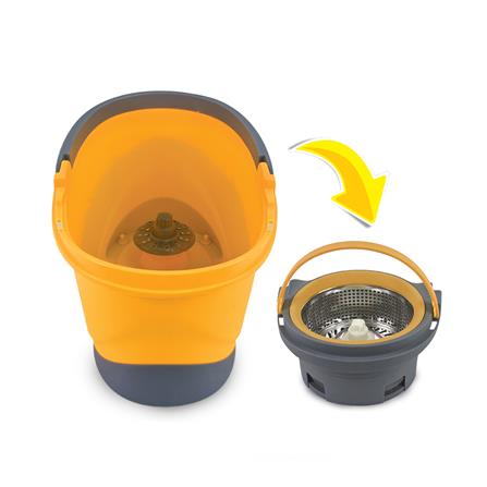 ชุดอุปกรณ์ถังปั่นพร้อมไม้ม็อบ BE MAN VALUE SPIN สีเหลือง_4