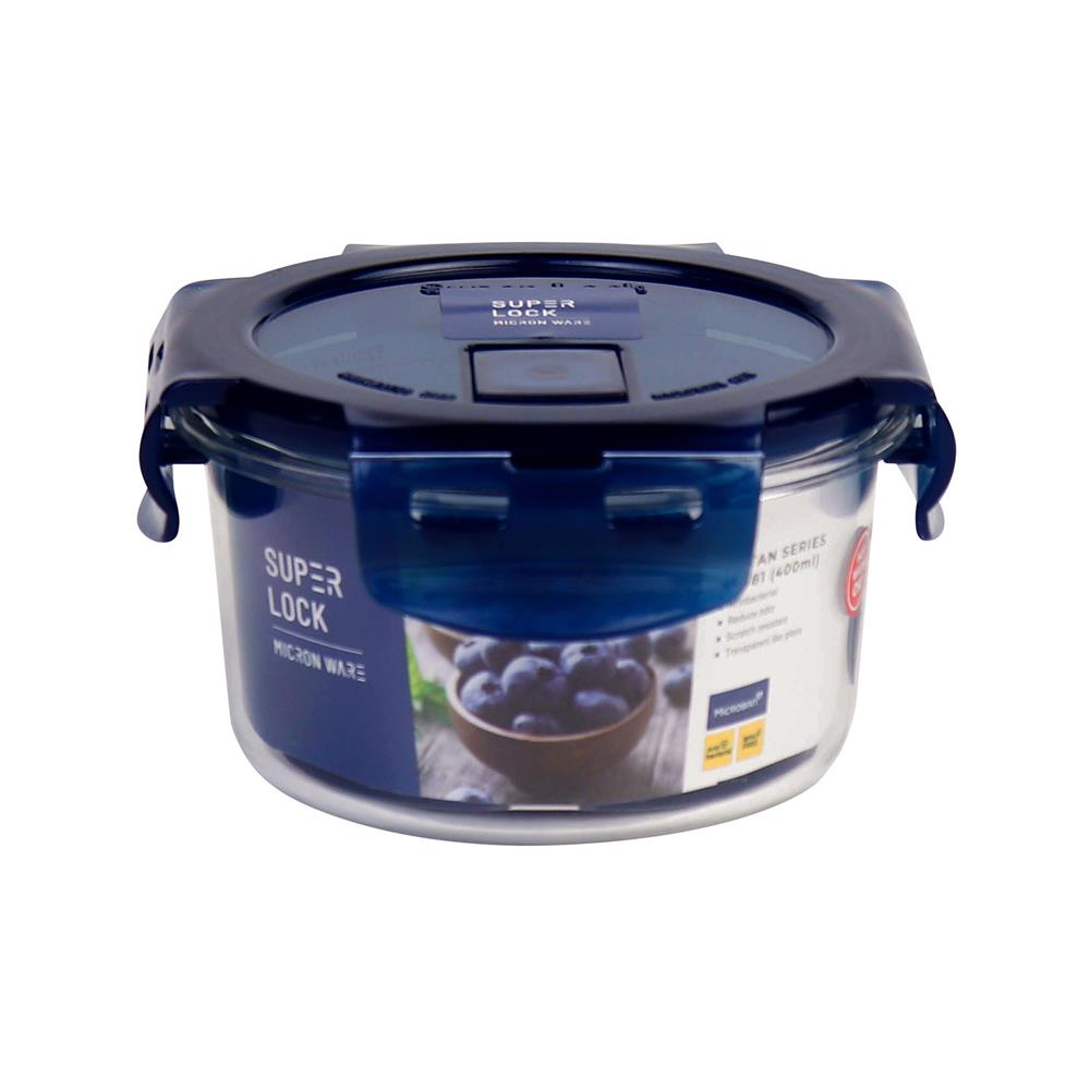 กล่องอาหารกลม 0.4 ลิตร SUPER LOCK TRITAN 6881