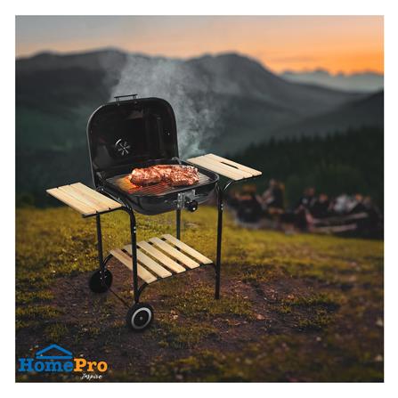 เตา BBQ ถ่าน SPRING 22T ฝาอบ สีดำ_4