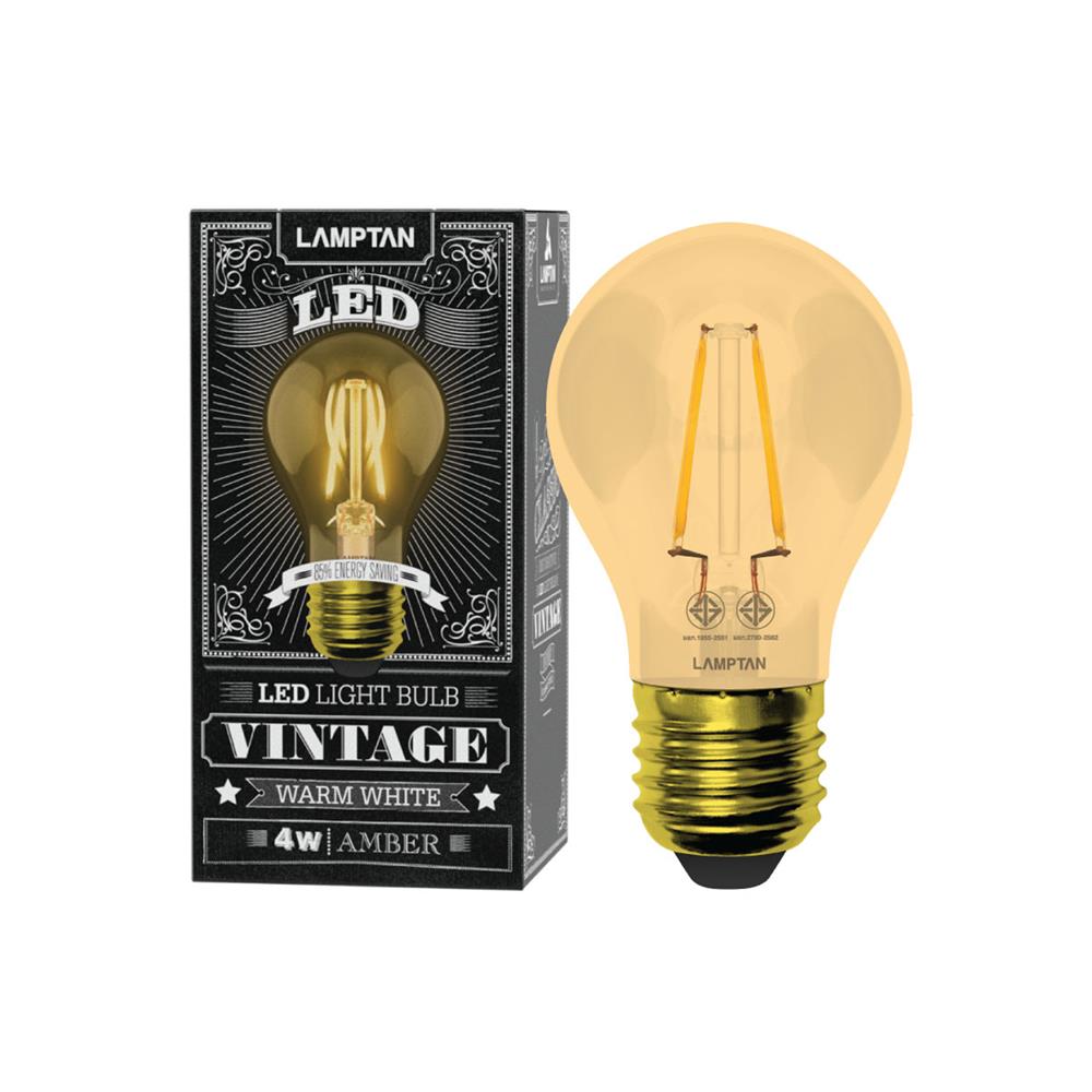 หลอด LED LAMPTAN VINTAGE 4 วัตต์ WARM WHITE E27