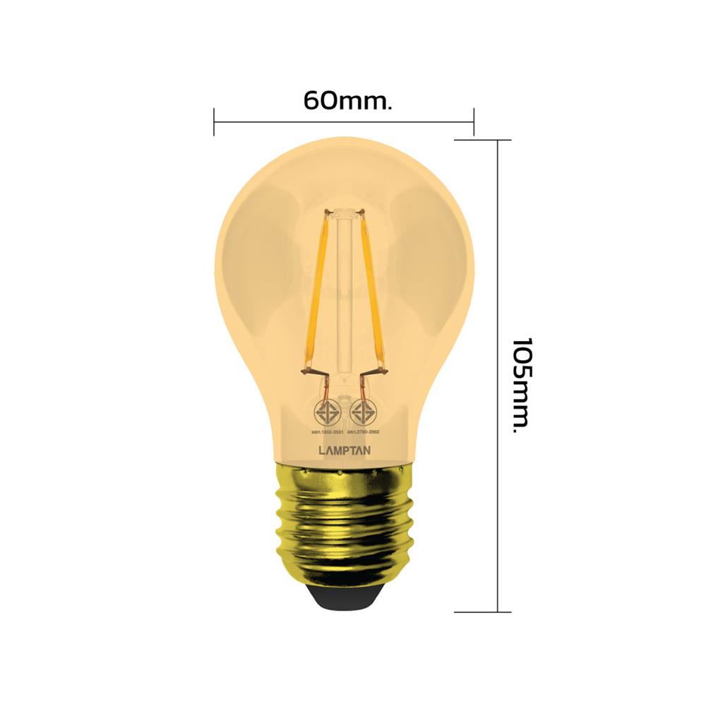 หลอด LED LAMPTAN VINTAGE 4 วัตต์ WARM WHITE E27