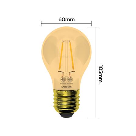 หลอด LED LAMPTAN VINTAGE 4 วัตต์ WARM WHITE E27_3