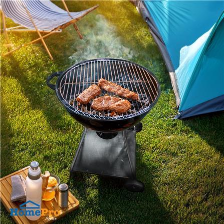 เตาถ่าน BBQ SPRING 22E ฝาอบ สีดำ_2