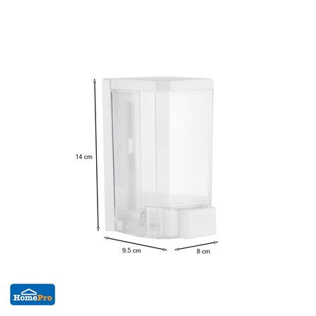 ที่กดสบู่ 1 ช่อง MOYA WF-047 สีขาว/ใส_5