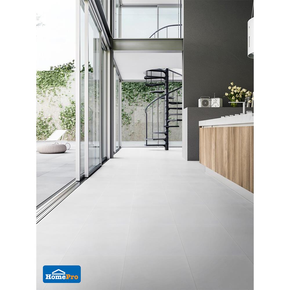 กระเบื้องพื้น 40x40 ซม. ไวท์ มาเบิ้ล 0.96M2