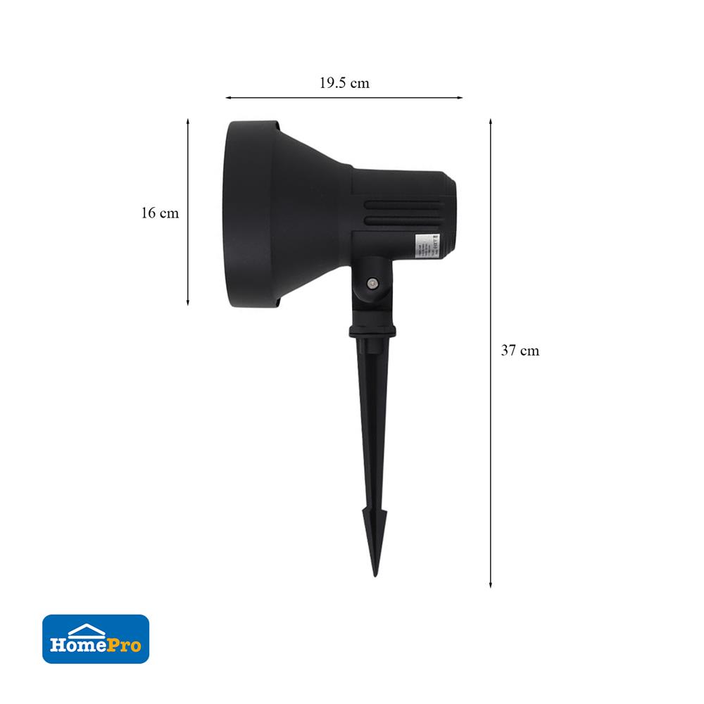 ไฟส่องต้นไม้ BO-F804A CARINI AL MD 1 หลอด สีดำ