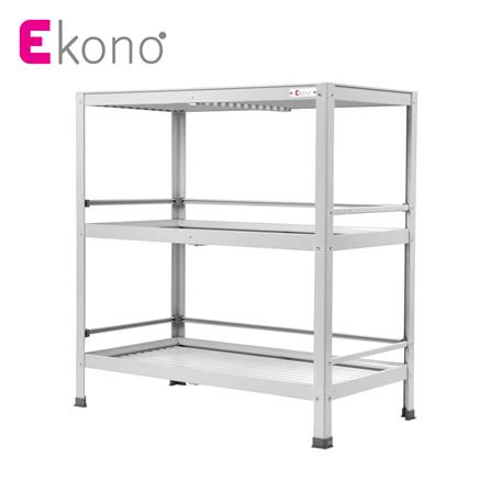 ชั้นคว่ำจาน-Mอะลูมิเนียม 3 ชั้นสีขาว EKONO_0