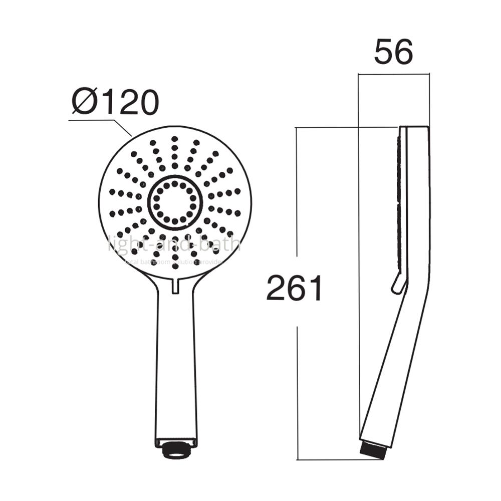 ชุดฝักบัวสายอ่อน 3 ระดับ AMERICAN STANDARD รุ่น A-6011-HS สีโครม