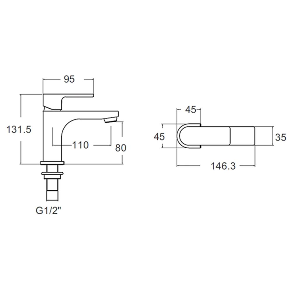 ก๊อกอ่างล้างหน้าเดี่ยว AMERICAN STANDARD A-J57-10