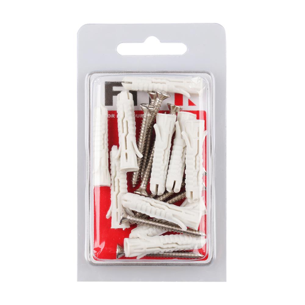 พุกอิฐมวลเบาพร้อมสกรู FITT เบอร์7 10ชิ้น