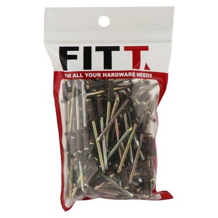 ตะปูยิงรีเวท FITT #4-4 100 ตัว สีน้ำตาลอ่อน_1