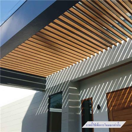 ไม้ระแนง THAISUN แบบกลวง 10X300X5 ซม. สีน้ำตาลช็อกโกแลต_2