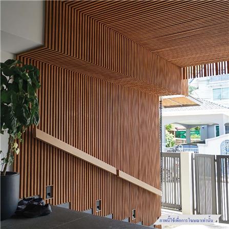 ไม้ระแนงกลวง THAISUN MDRH01-1 2.5x10x300 ซม. สีน้ำตาลช็อกโกแลต_2