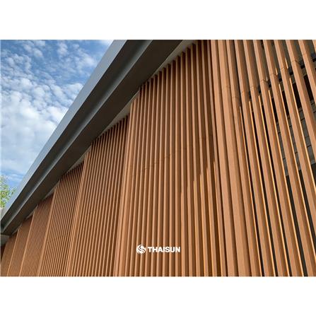 ไม้ระแนงกลวง THAISUN MDRH01-1 2.5x10x300 ซม. สีไม้สัก_2