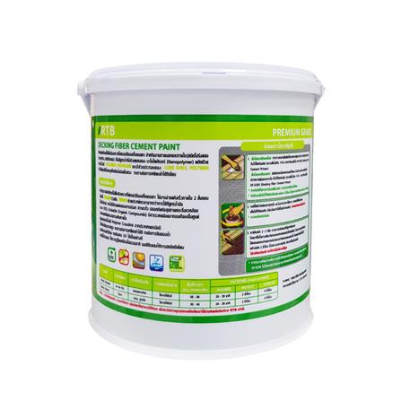 สีทาพื้นไม้สังเคราะห์ ชนิดกึ่งเงา RTB DECKING PAINT 6118 สีไม้แดง 1 แกลลอน_1